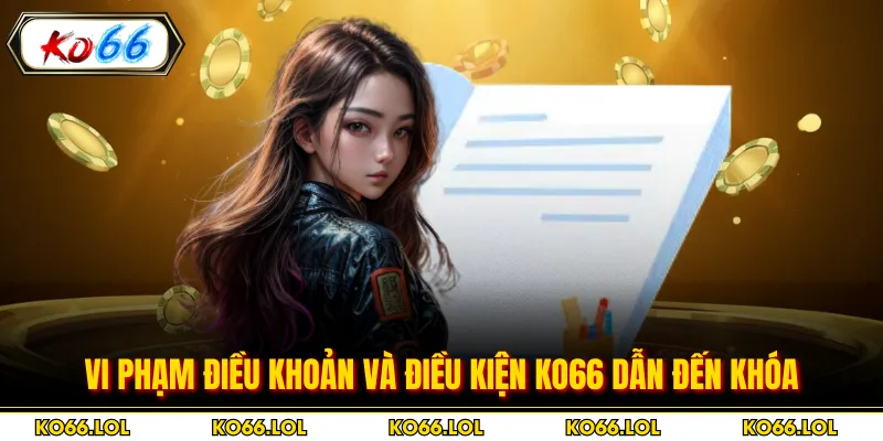 Vi phạm điều khoản và điều kiện KO66 dẫn đến khóa